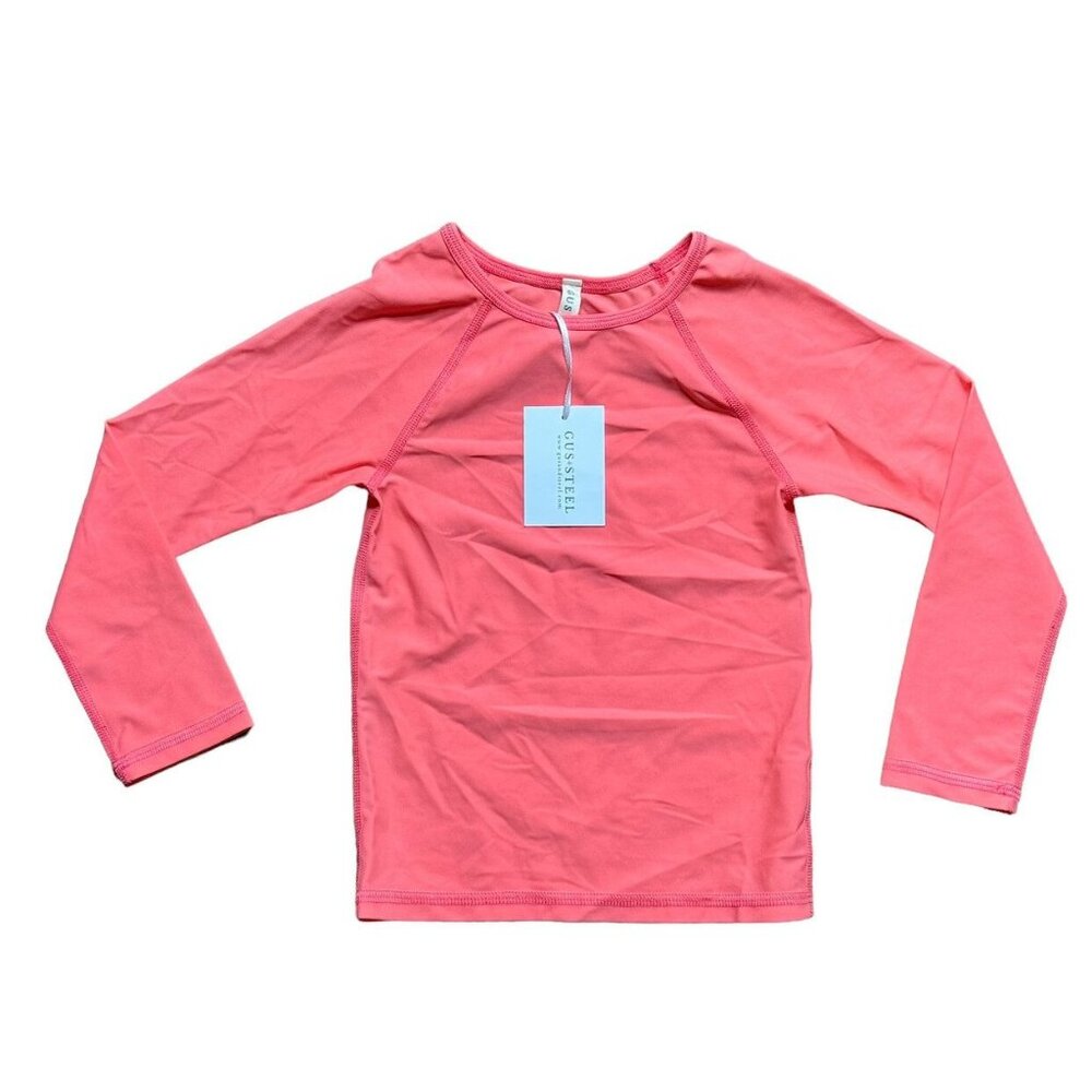 NWT Gus + Steel Coral Rashguard 6/7